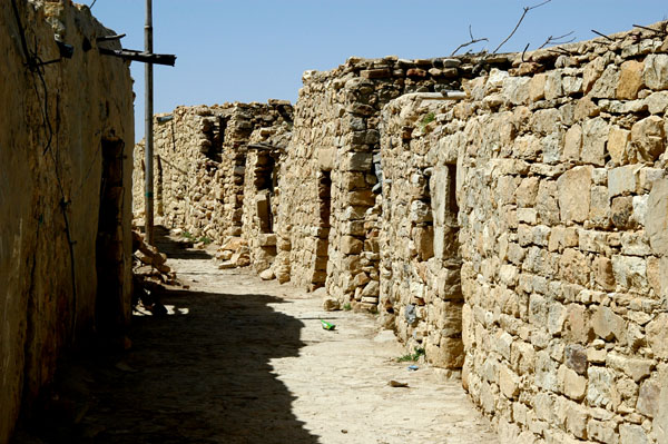 Small stone houses in Dana, mostly abandoned