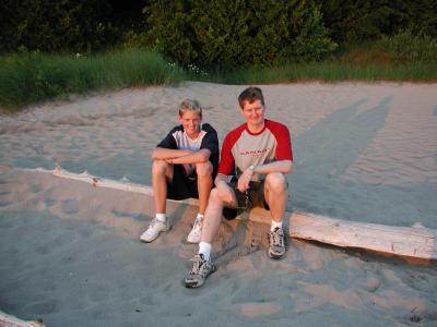 Bob & Steve, Lake Huron, July 2003