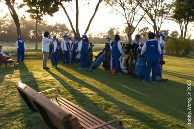 ...our caddies were all up early too...what will we do without them?