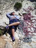 2005 Costa Blanca martina resting at toix cliffs