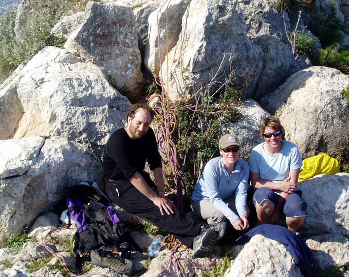2005 Costa Blanca penon-gavin-edi-martina-on-summit
