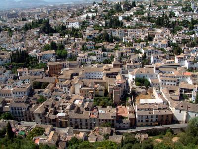 Granada : Pl Santa Anna and Albaicin