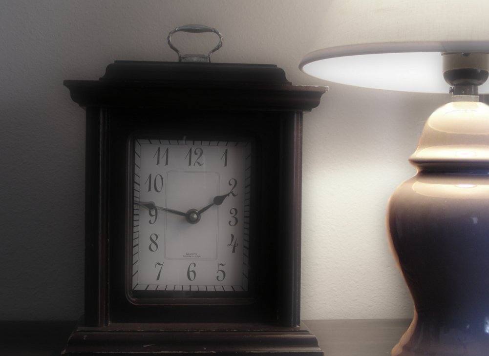 Clock and Lamp