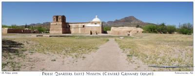 Priest Quarters, Mission & Granary Panorama