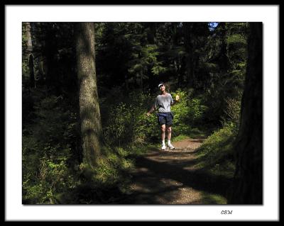 Trail running with water bottle and camera ( or from the ridiculous to the sublime !  :o) )
