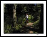 Trail running with camera