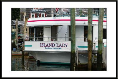 We walk the public docks and get a better look at 'our' watch boat....