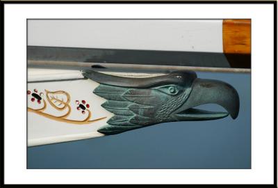 ....and find this mast head on a nearby Friendship Schooner.