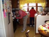 Dinner prep at the Harlings