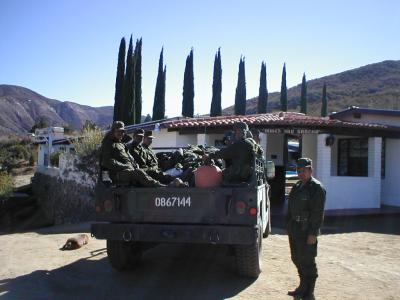 Mexican Army on patrol