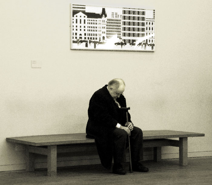 Resting on Bench