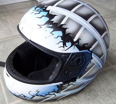 airbrush casque moto  helmet
