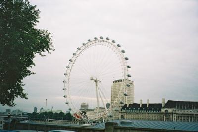 The London Eye.  The whole ride takes about 35 minutes, and the cost wasn't bad either.  A must for all to go on.