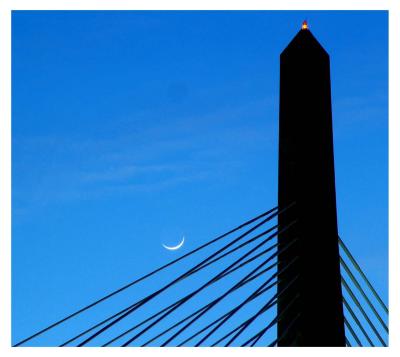 4/21: Zakim Bridge and New Moon