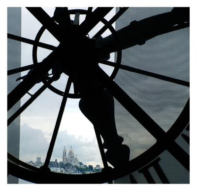 4/28: Sacre Coeur through the Great Clock at Musee D'Orsay