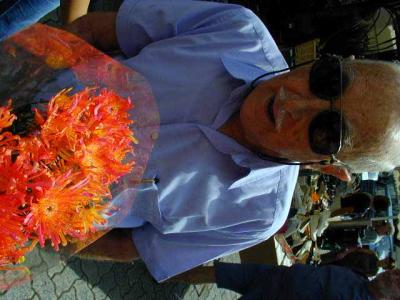 Hyeres Pensioner with Flowers