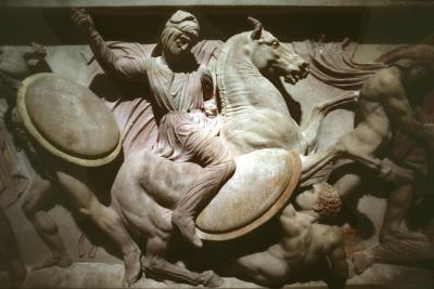 Alexander Sarcophagus battle detail