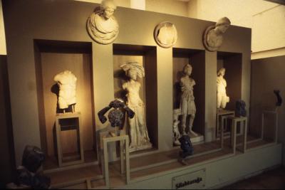 Bronzes and marble statues