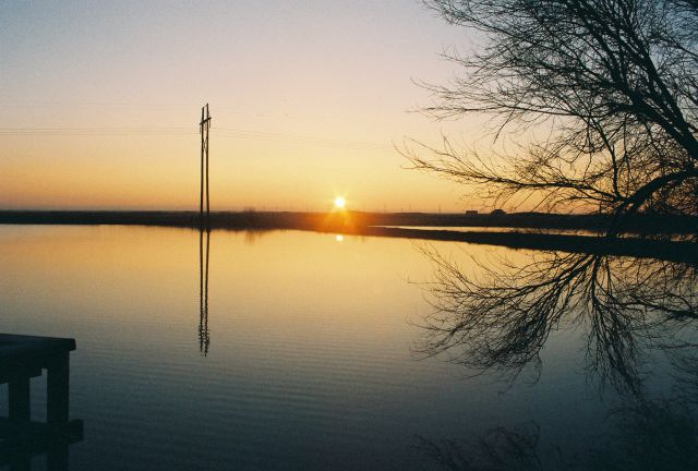 Sunrise Over A Lake 2