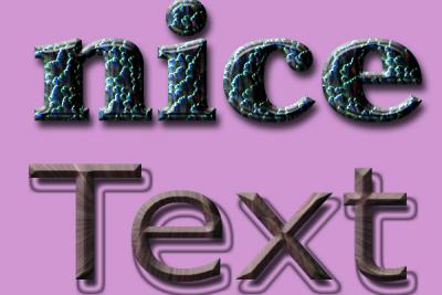 Many ways to make text.