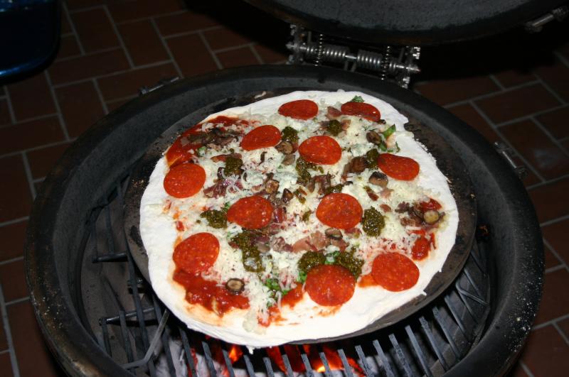 In the oven.