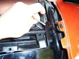 Installing U bolts around saddlebag stay