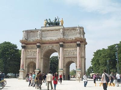 Entering the Tuileries