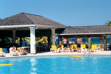 At the pool