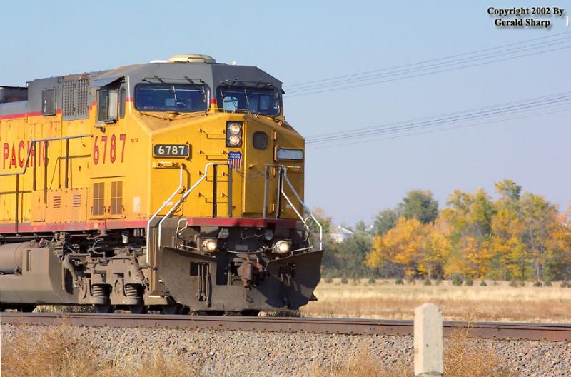 UP 6787 South At Nunn, Colorado