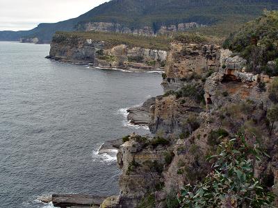 Cliffs along the coast