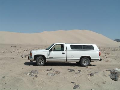 Playing in the sand in central Nevada.