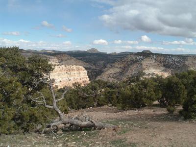 Approaching the canyon country.