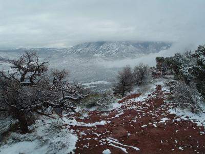 La Salle mountain in the clouds