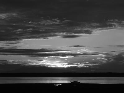Sunset with a Boat - 5