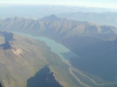 Mountains with a Valley Lake ...
