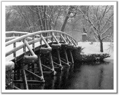 Minuteman Statue in Winter