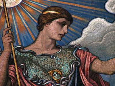 Minerva in mosaic