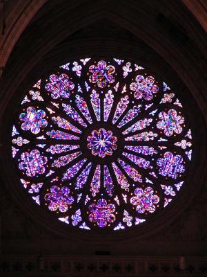 Rose Window over main entry