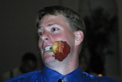 The wedding and the reception