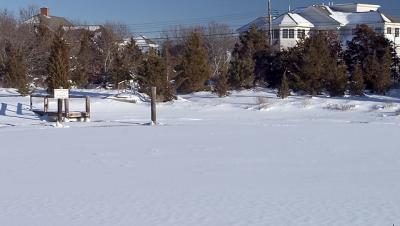 Iced-in dock
