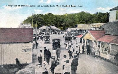Stevens Beach Arnolds Park 1915