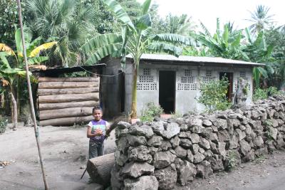 typical Nicaraguan house on Isla de Ometepe