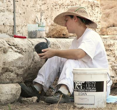 Preserving the Neptune Temple at Paestum - III