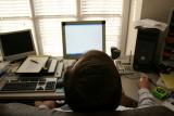 hard at work