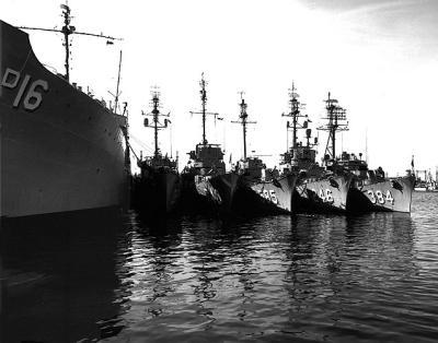 Destroyer Escorts at Newport,  RI. ,1962