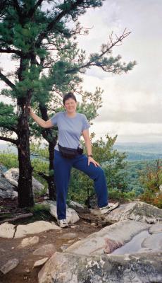 Phew, here we are - right at the top of Monument Mountain.
At least we have the easy half to do now - go down!!!