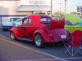 red Ford coupe