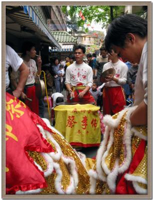 Drummer with Lion Dance