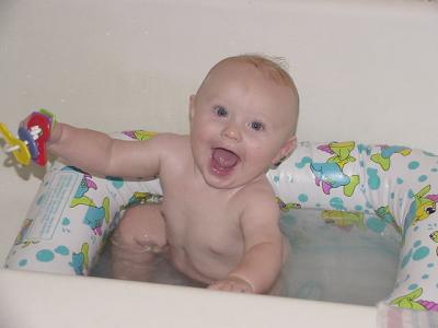 Playing in the Tub - Oct 2002