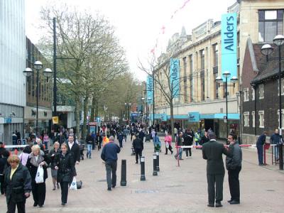 Looking towards the Whitgift Centre with Allders infront